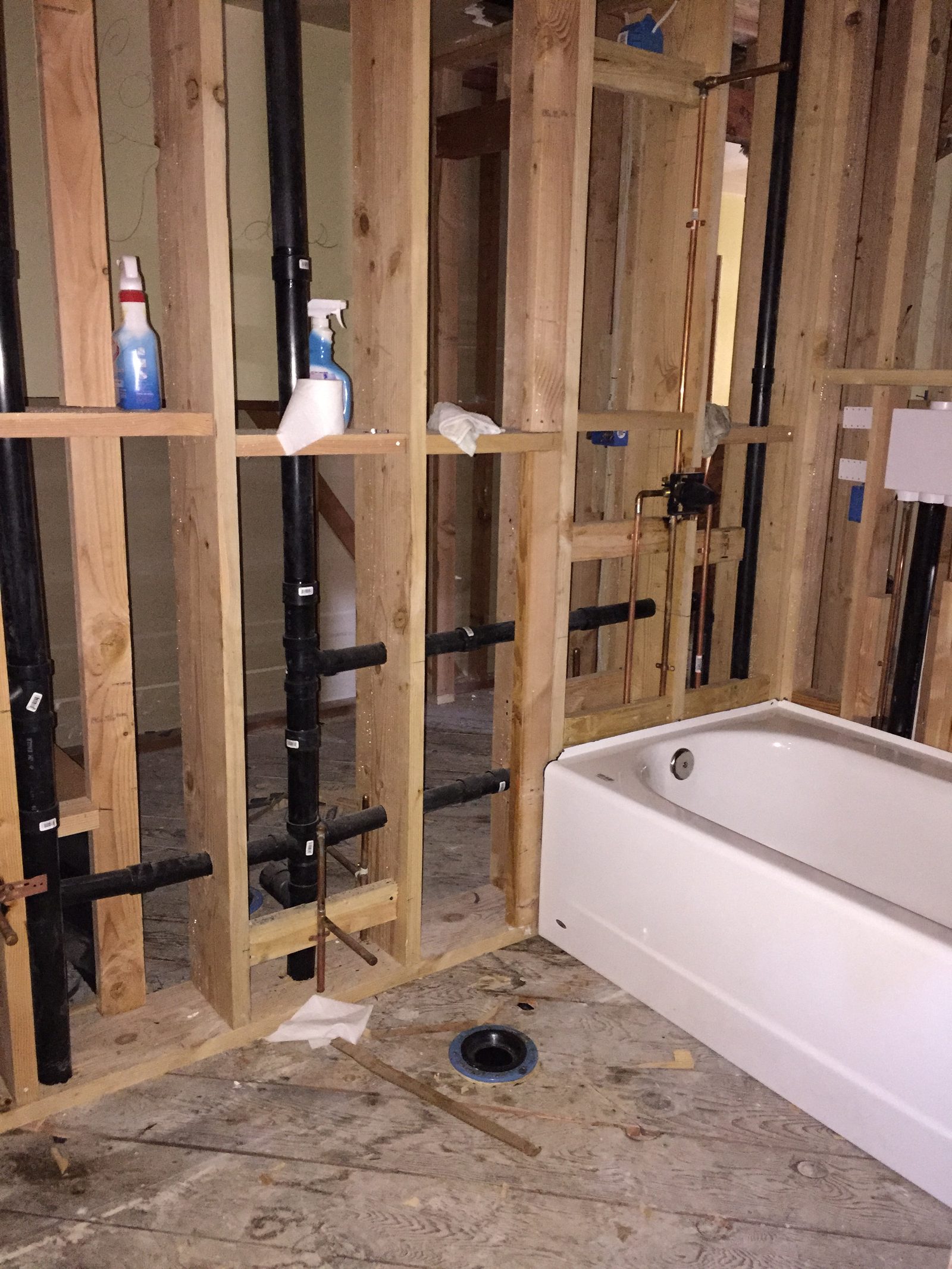 Fixture Installation — New fixture set during a remodel — careful prep, clean finish.