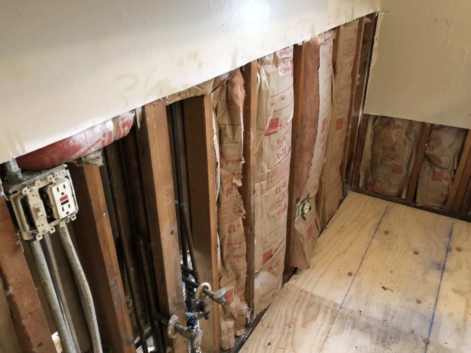 Remodel Progress — Mid-project shot from a Sacramento bath or kitchen remodel.