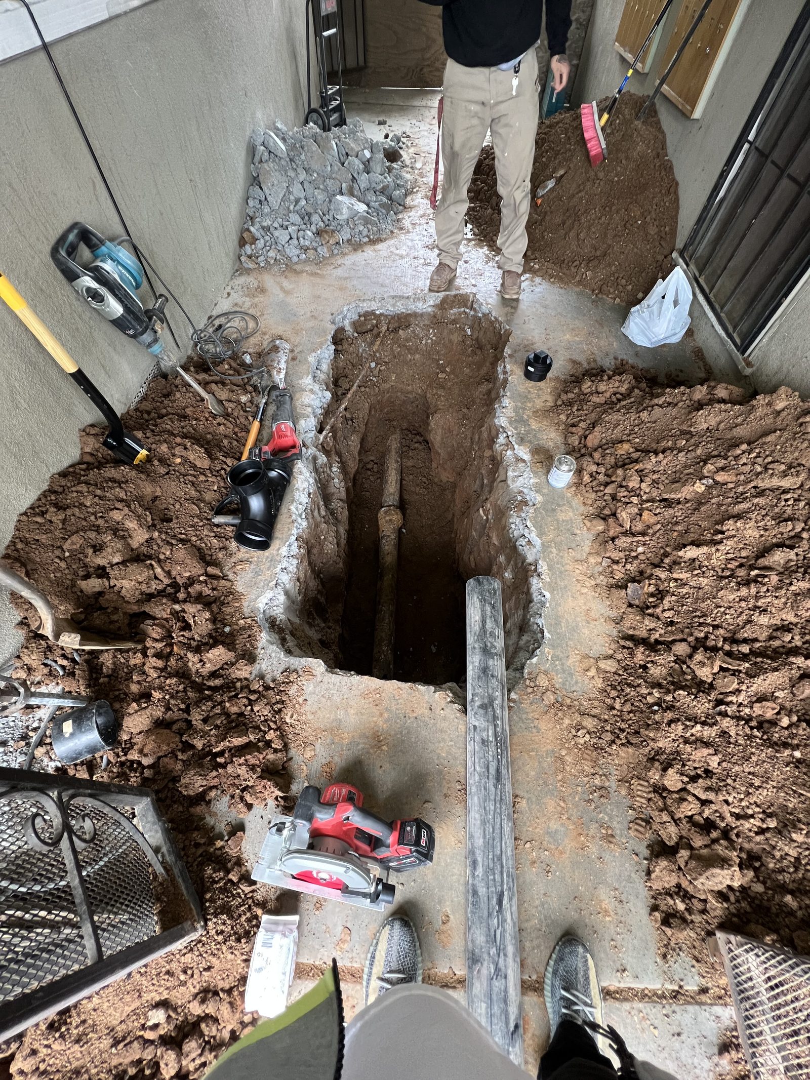 Service Call — Field work in progress — every job gets the same attention to detail.