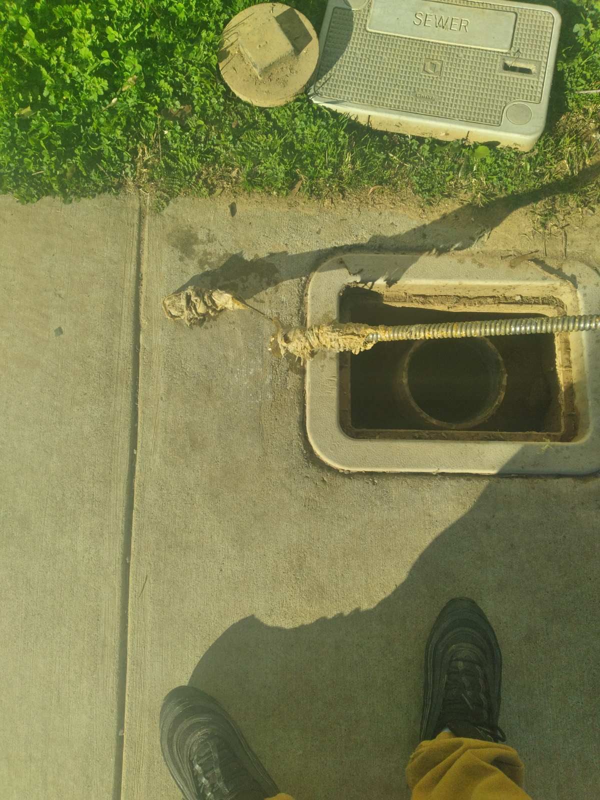 Sewer Camera Inspection — Camera scope identifying the cause of a slow drain or backup before any digging starts.