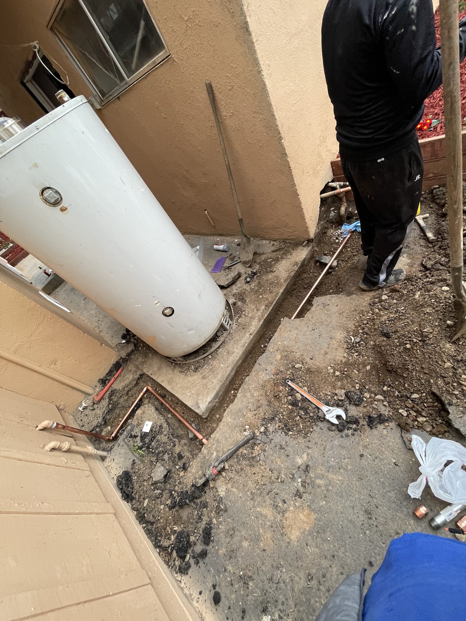 Sewer & Drain Work — Drain line repair, cleanout install, and root removal — keeping homes flowing.