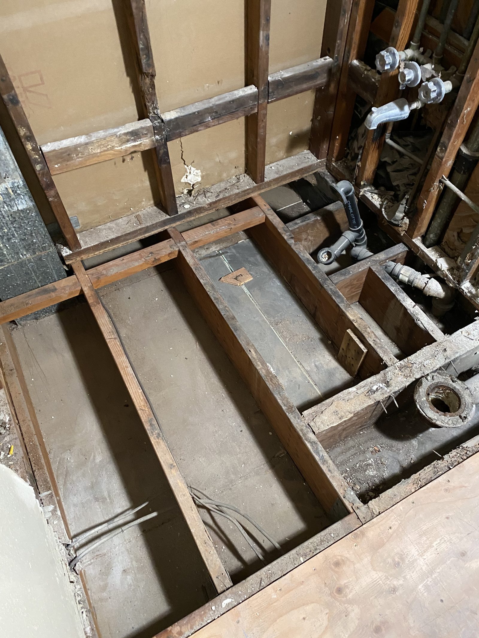 Underground Plumbing — Trench work for sewer line repair and water service replacement.