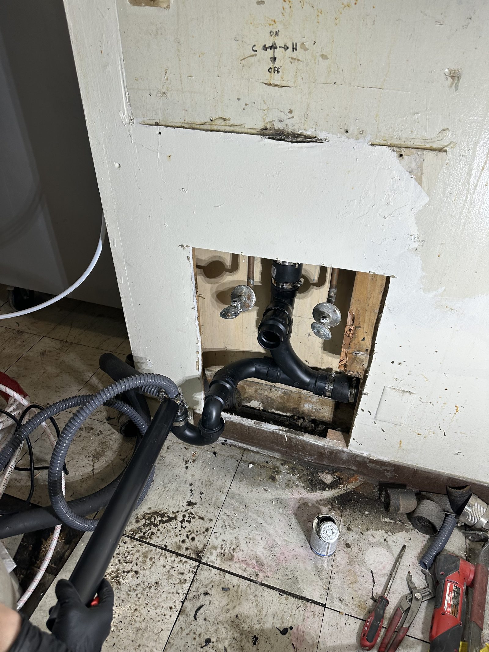 Remodel Progress — Mid-project shot from a Sacramento bath or kitchen remodel.